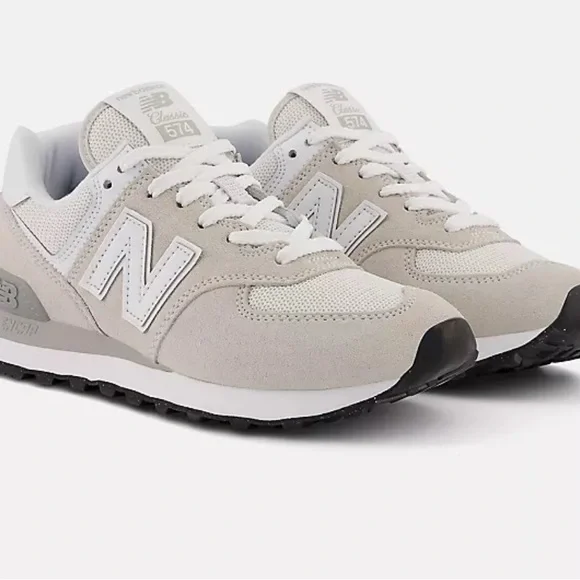 New Balance 574 Core Sneakers in Nimbus Cloud with NB white Women size 8 - Picture 2 of 15